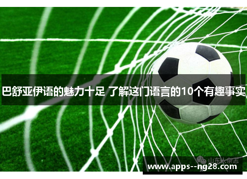 巴舒亚伊语的魅力十足 了解这门语言的10个有趣事实